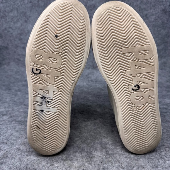 P448 Thea Fujy Platform Sneakers‎ Womens EU 35 Beige Suede Low Top Lace Up Shoes - Picture 10 of 10